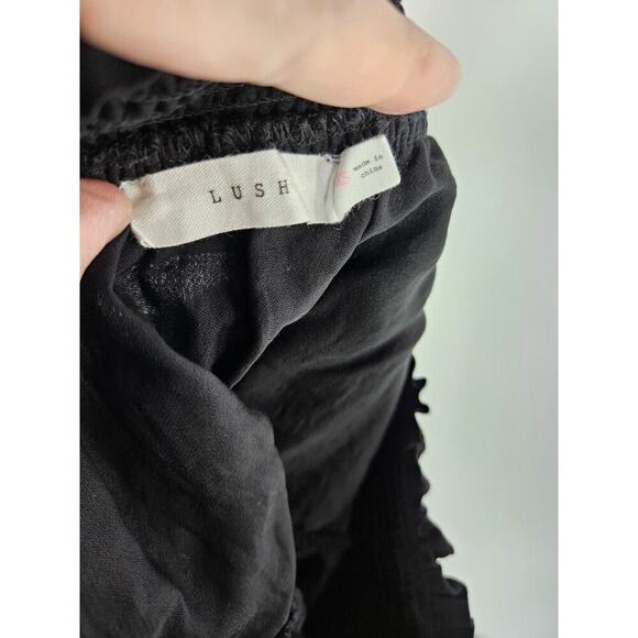 LUSH Black Skirt Women’s Xsmall Tiered Ruffled - Picture 7 of 7